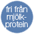 Fri från mjölkprotein