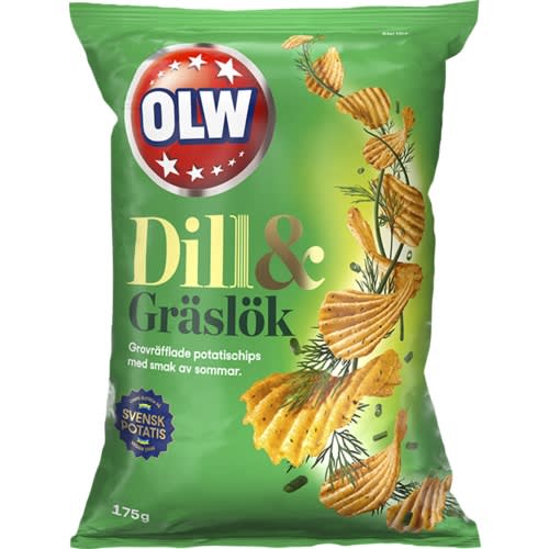 Chips dill och gräslök 40g Chips, jordnötter & snacks