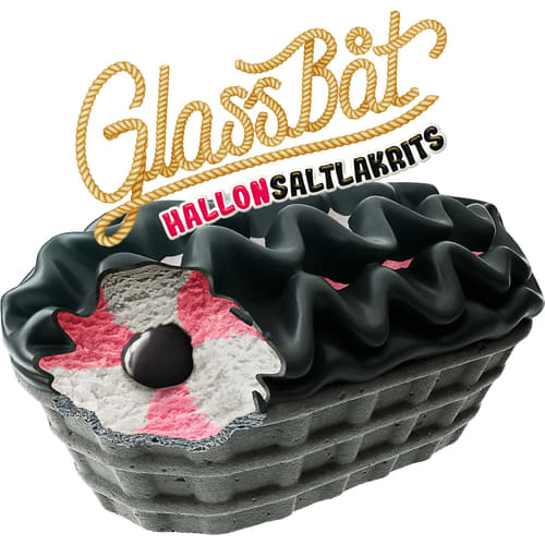 Glassbåt Hallon Saltlakrits 140ml 1st - Glass, stycksak
