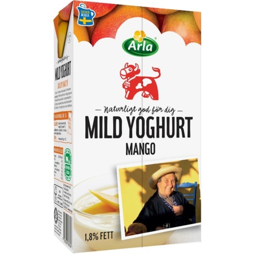 Yoghurt mild mango TB 1,8% 1kg