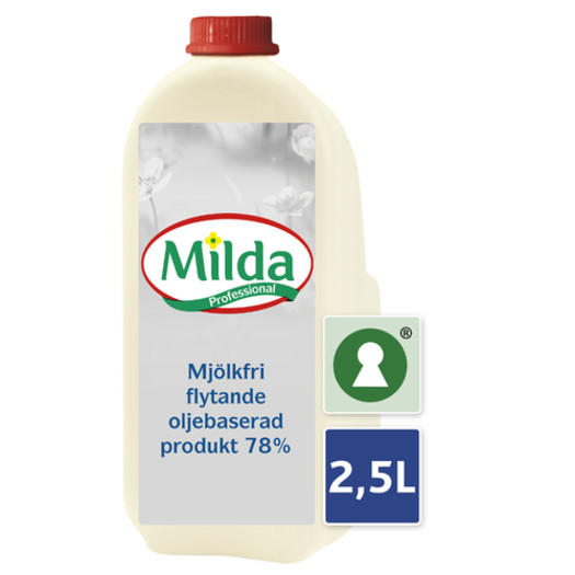 Milda margarin mjölkfri flytande 2,5l