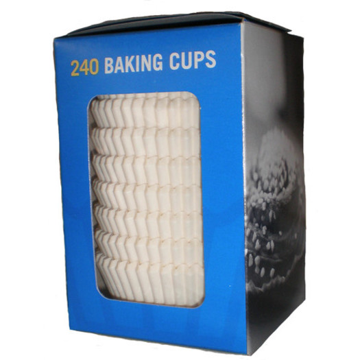 Bakform cups vit 25x50 240st