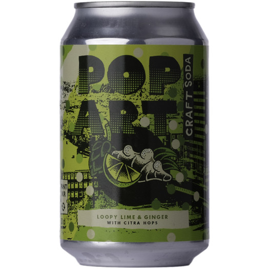 Pop Art Soda Loopy Lime & Ginger 33cl