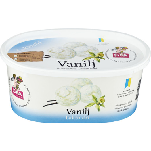 noget Perseus politi Gräddglass vanilj laktosfri 650ml | Martin & Servera