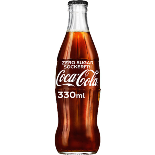 Coca Cola Zero engångsglas 33cl