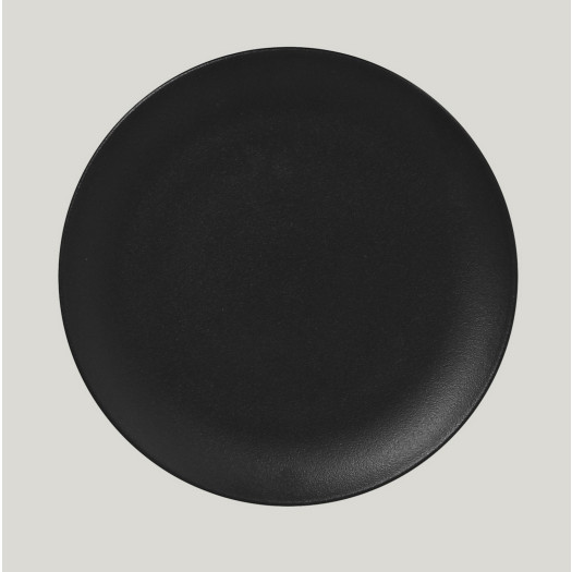 Neofusion Coupe tallrik svart flatD150mm