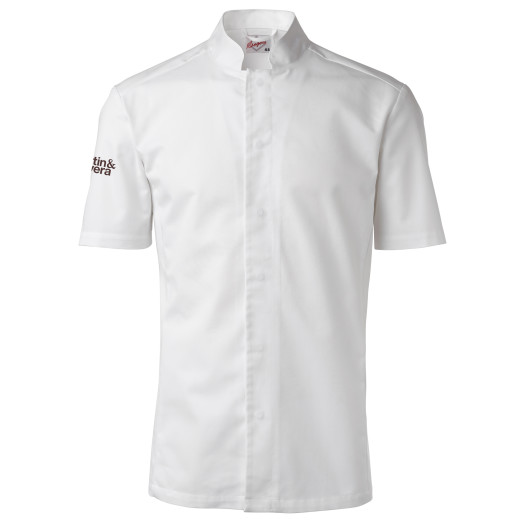 Kockrock M/S vit kort &auml;rm 1053 stl C50