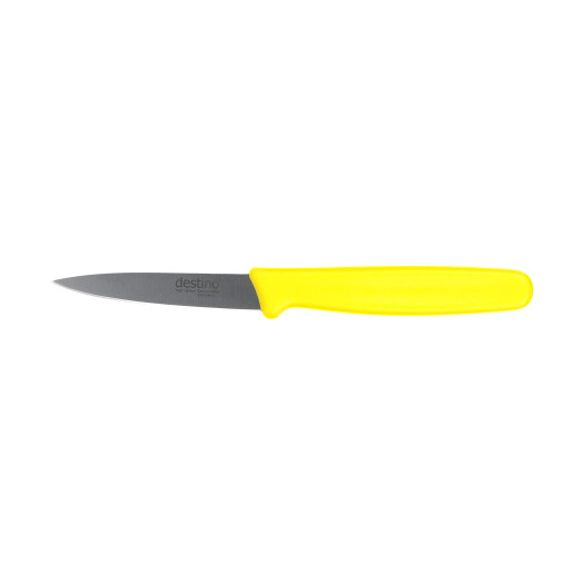 Skalkniv spetsig gul 80mm