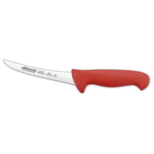 Urbeningskniv rött plasthandtag 140mm