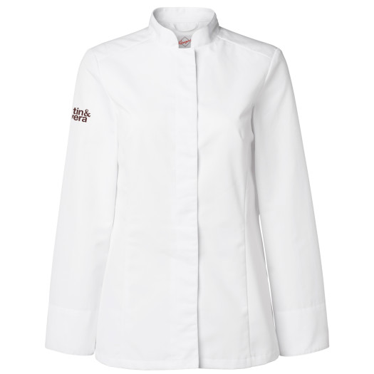 Kockrock dam M/S vit l&aring;ng &auml;rm 5246 stl40