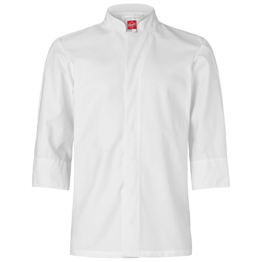 Kockskjorta vit 3/4-ärm 1501 XS