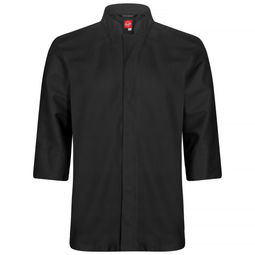 Kockskjorta svart 3/4-ärm 1501 XL