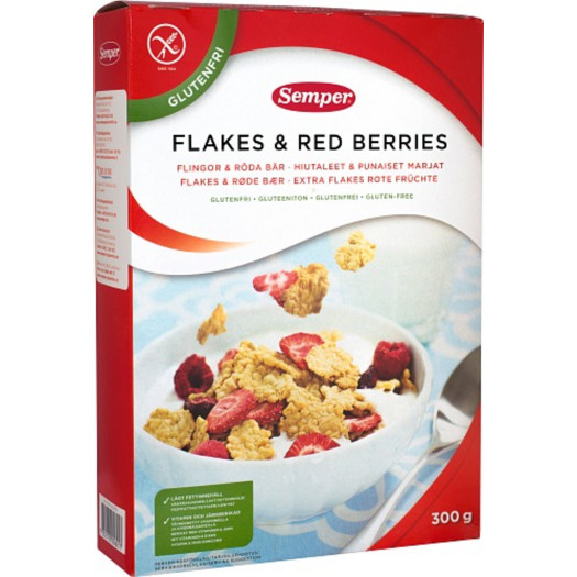 Flakes Red Berries glutenfri 300g