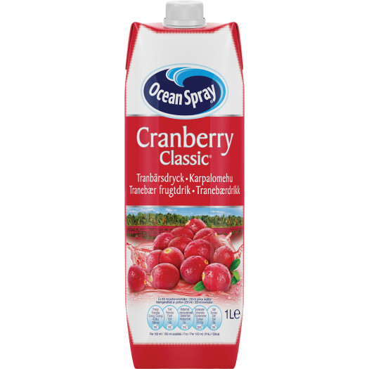 Cranberry Classic Juice Drink 1L