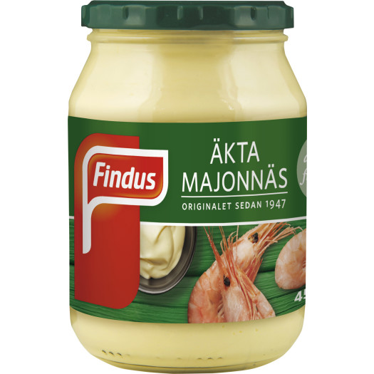 Majonn&auml;s &auml;kta 81% glasburk 450g