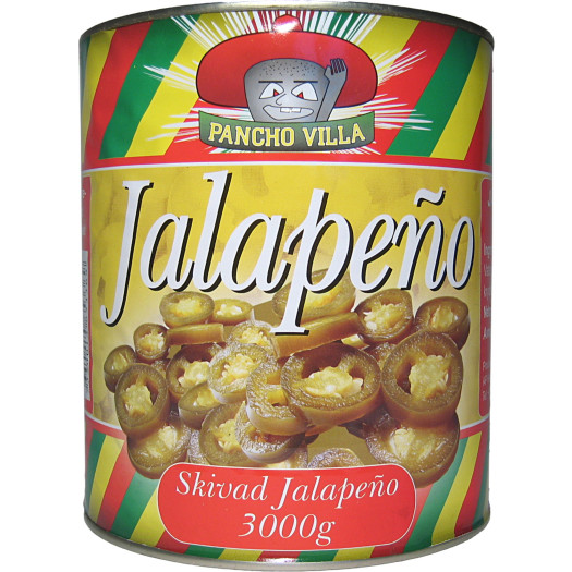 Jalapeño grön skivad 2,9kg