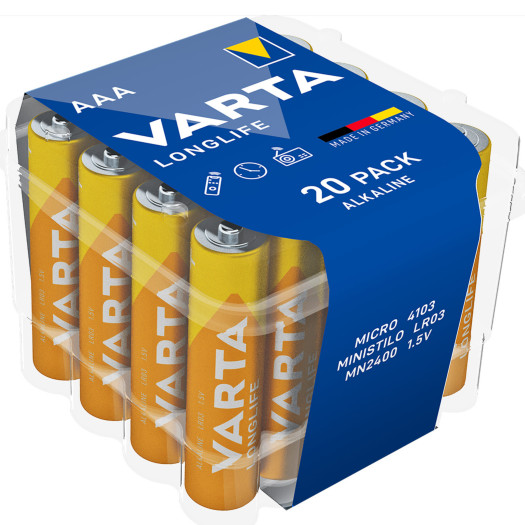 Batteri longlife AAA/LR03 20-pack
