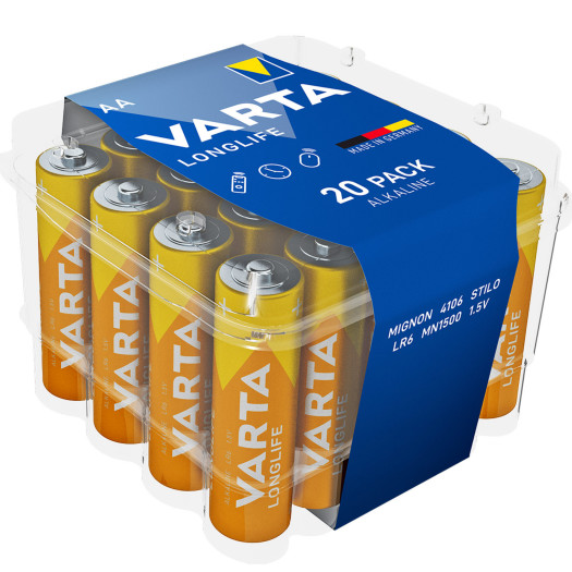 Batteri longlife AA/LR6 20-pack