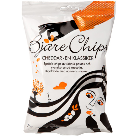 Bj&auml;re Chips Cheddar 75G