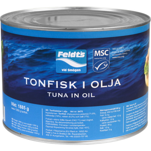 Tonfisk i olja MSC 1,88kg