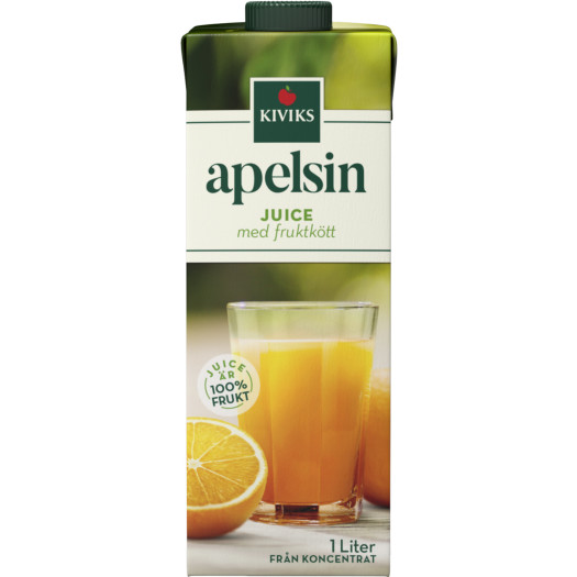 Apelsinjuice med fruktkött 1L