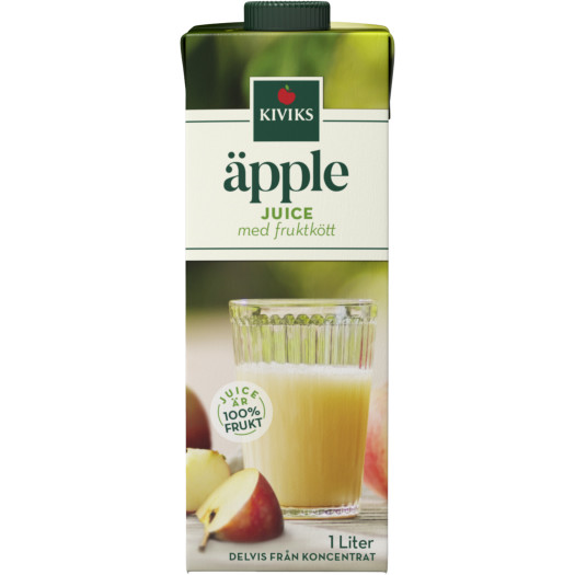 Äppeljuice med fruktkött 1L