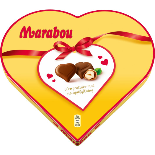 Marabou Chokladask Hjärta 30st 165g