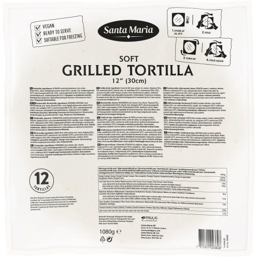 Soft Tortilla Grilled 1080g