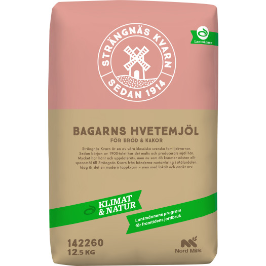 Bagarns Hvetemjöl Strängnäs K & N 12,5kg