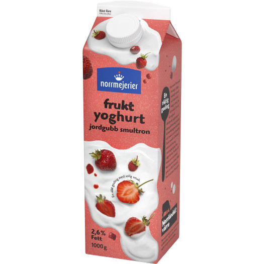 Fruktyoghurt jordgubb smultron 2,6% 1kg