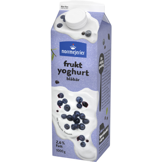 Fruktyoghurt blåbär 2,6% 1kg