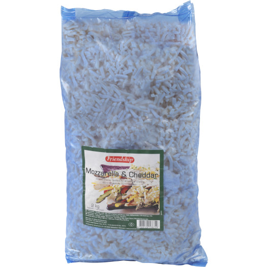 Mozzarella cheddar riven 2kg