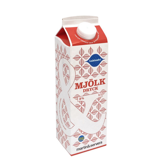 Mjölkdryck laktosfri 3% 1L