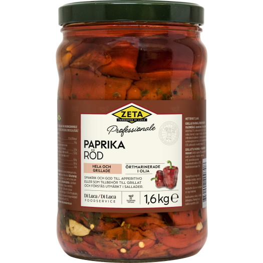 Paprika grillad röd 1,6kg