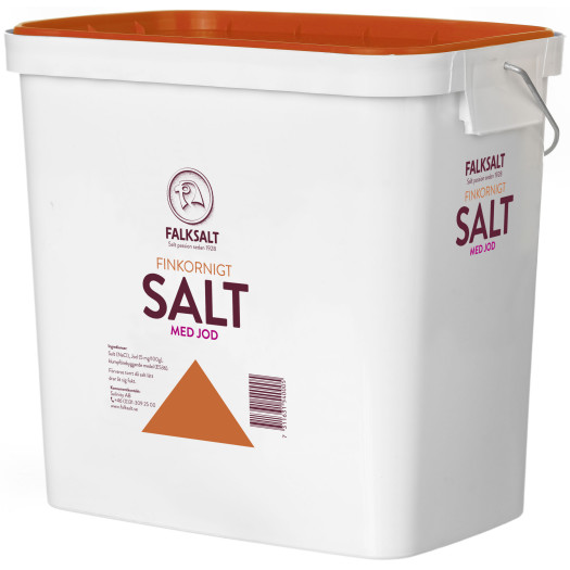 Salt fint med jod 12,5kg