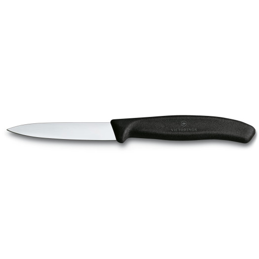 Skalkniv spetsig svart  80mm
