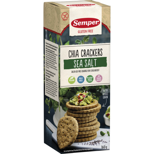Chia crackers glutenfri laktosfri 160g