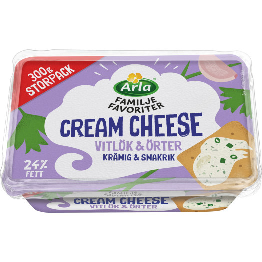 Cream cheese Vitlök&Ört 300g