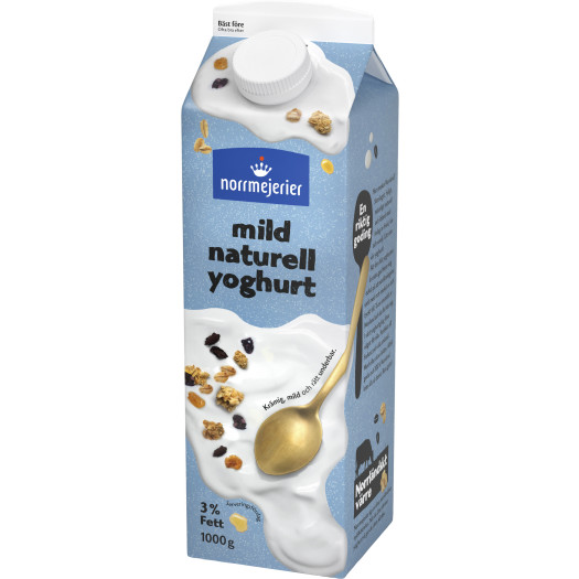 Yoghurt mild naturell 3% 1kg