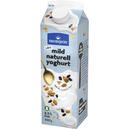 Yoghurt lätt mild naturell 0,5% 1kg