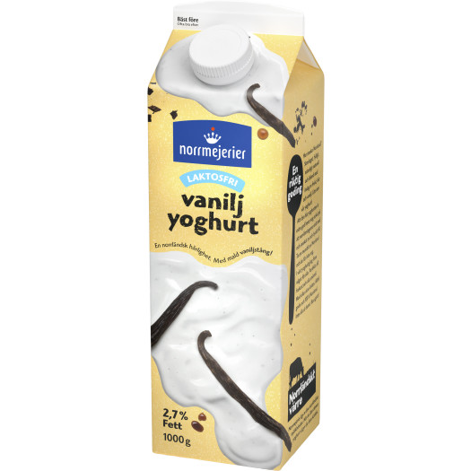 Vaniljyoghurt laktosfri 2,7% 1kg