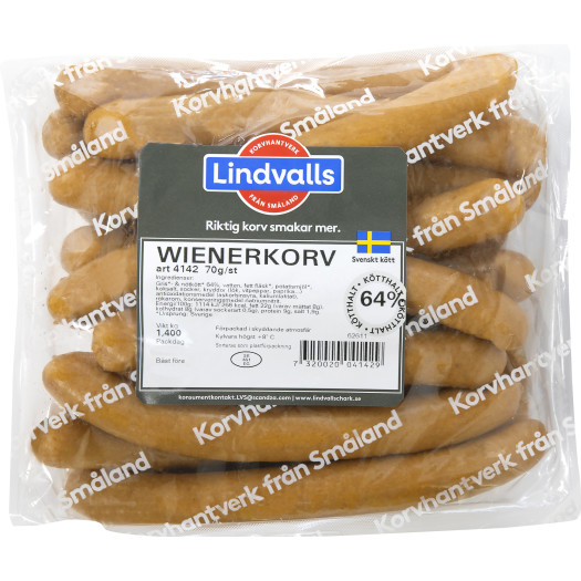 Wienerkorv 70g/1,4kg