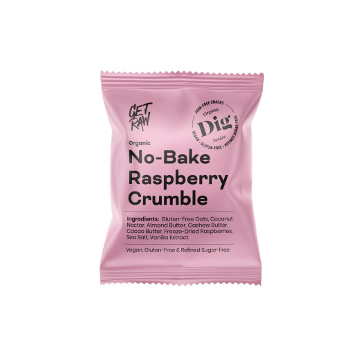 Get Raw No-Bake Raspberry Crumble 12x35g
