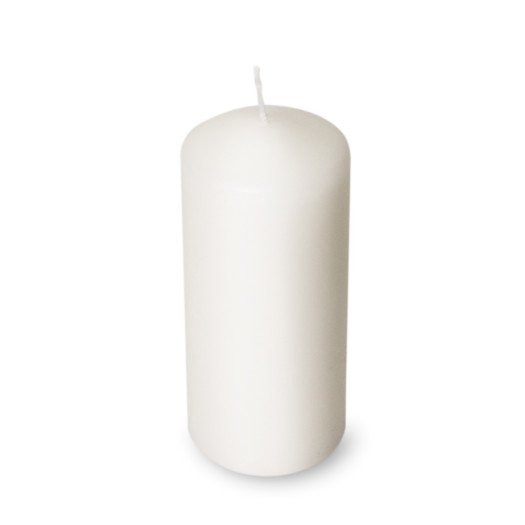 Blockljus vit stearin 6x15cm 12st