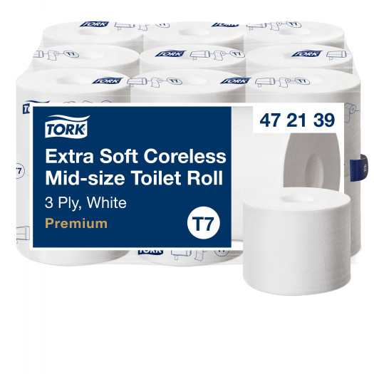 Toalettpapper Tork Coreles Extra Mjukt 3-lag