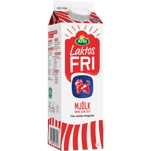 Standardmjölk laktosfri 3% 1L