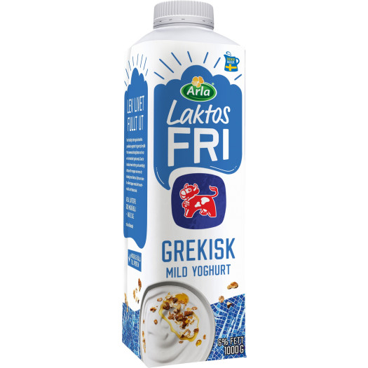 Yoghurt grekisk naturell laktosfri 1kg