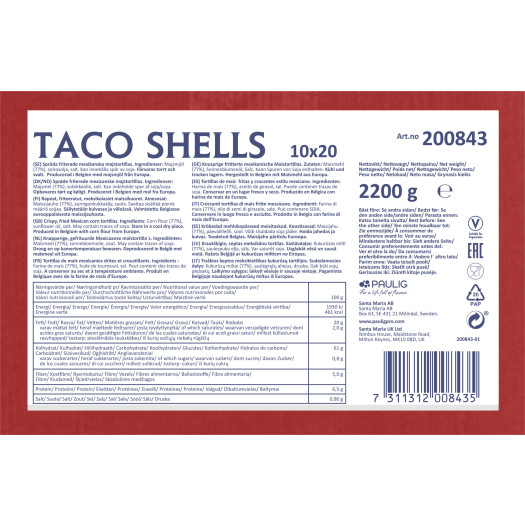 Taco Shells 2,2kg