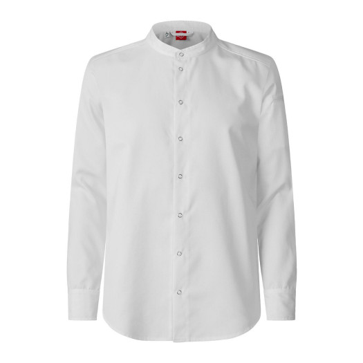 Kockskjorta l&aring;ng &auml;rm vit M 1109