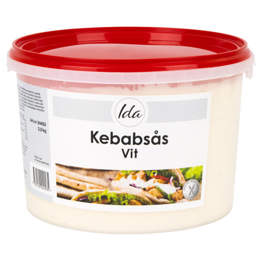Kebabsås vit 2,5kg